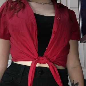 Vintage tie crop top ❤️